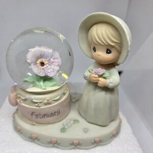 Precious Moments February Snow Globe Item #844284